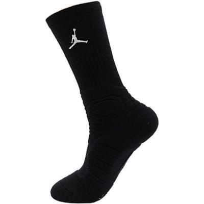 Jordan Ultimate Flight Crew Dri FIT Stof Basketbal Sokken Unisex 1 Pak Zwart SX5250-014 XL black