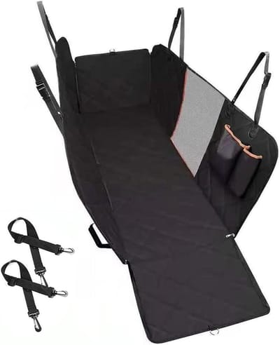 Hondendeken Auto - Hondenhoes Stoel - Reizen met Huisdier - Waterdicht met Zijflappen - Universeel Model - Zwart