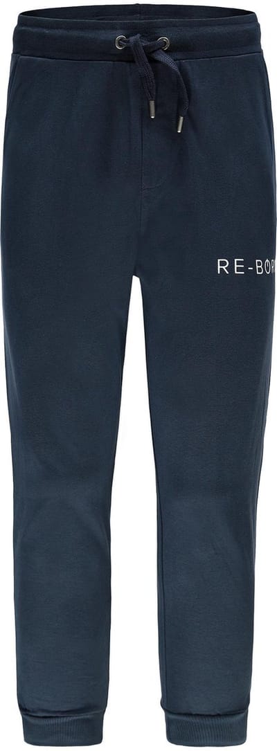 Re-Born - Sportkleding - Sportbroek - Joggingbroek - Sportbroek met zakken - Heren - Donkerblauw - Maat S