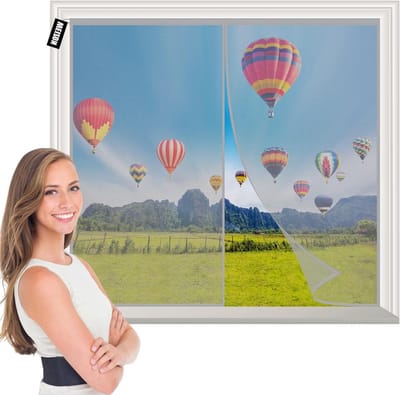 Magnetisch Horraam - Vliegenhor Deur Raam - Insecten Buiten Houden - Automatisch Sluitend - 70x110cm - Grijs