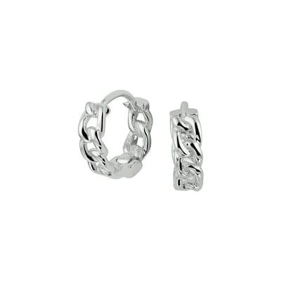 Zilver Gerhodineerd Klapoorringen 1332676