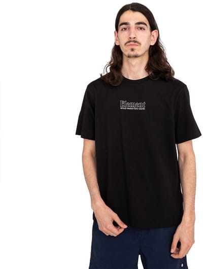 Element Dial T-shirt Met Korte Mouwen Zwart M Man