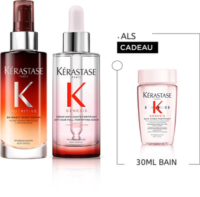 Kérastase Nutritive-Genesis Duo + Cadeau - Nutritive Nachtserum 90ml & Genesis Serum 90ml + Genesis Shampoo 30ml Cadeau - Voor Droog Haar & Anti-haaruitval