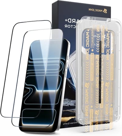Geavanceerde Screen Protector voor iPhone 17 Pro - 6.3 Inch, HD Helder, Schokbestendig, Stofafstotend, Bubbels Vrij, Eenvoudige Installatie, 2 Stuks