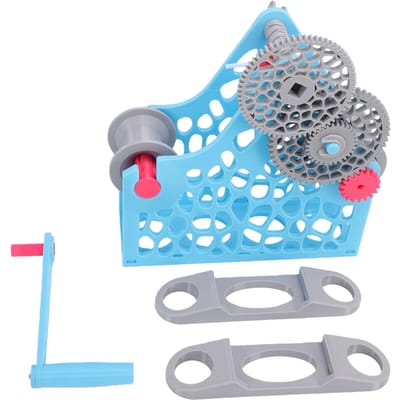 Bobineur de filament pour imprimante 3D à manivelle 1 kg Bobineur de filament amovible Conception modulaire Bobineur de bobine d'imprimante 3D bleu