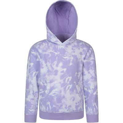Mountain Warehouse Childrens/Kids Tie Dye Organic Hoodie (Paars)