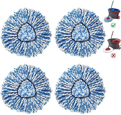 4 stuks Dweildoeken - Geschikt voor - microvezeldoekjes - machinewasbaar - blauw