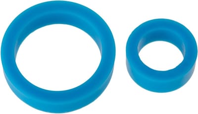 Doc Johnson Silicone Cockring Set blue