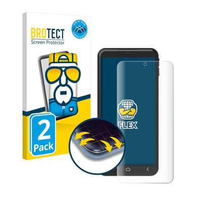 BROTECT - Screenprotector voor Emporia Smart 6 Lite - Folie Beschermfolie transparant volledig dekking - 2 Stuks