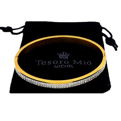 Tesoro Mio Michel – Bangle Armband – Staal Met PVD Coating - Kleur Goud