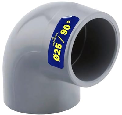 PVC Pijpelleboog 90° Ø 25 mm voor Leidingen Verbinden met Lijm – 10 Jaar Garantie