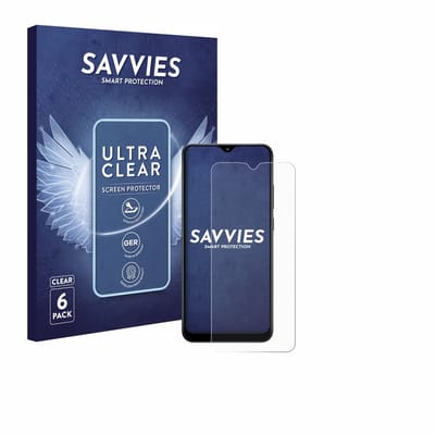 Savvies - Screenprotector voor Samsung Galaxy A02s - Folie Beschermfolie transparant 6 Stuks