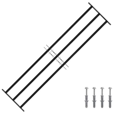 vidaXL - Raam - Beveiligings - Grille - 174 - x - 45 - cm - Gegalvaniseerd - staal