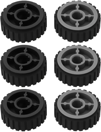 Dailygoods- Printerpapierinvoerrol 6X - Compatibel met Lexmark E260/E360/E460/E462/X264/X363/364 - Rubber/Kunststof - Eenvoudig te installeren - Hoge levensduur - Nauwkeurige papierinvoer - Invoerrubber