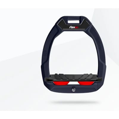 Veiligheidsstijgers Paardrijden Incliné Grip Marine/Zwart/Rood Flex-On Safe-On