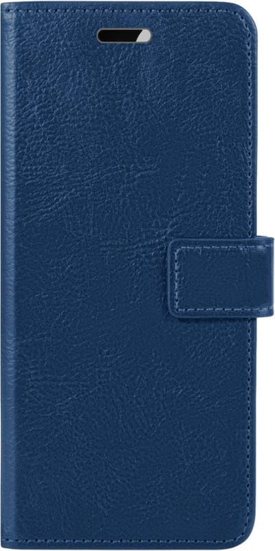Hoes - Met Pasjeshouder - Geschikt voor Samsung Galaxy S24 - Luxe Bookcase Portemonee - Flip Case - Kunstleer Book Case - Flipcase - Book Cover - Walletcase - PortemonneeHoes - Donkerblauw