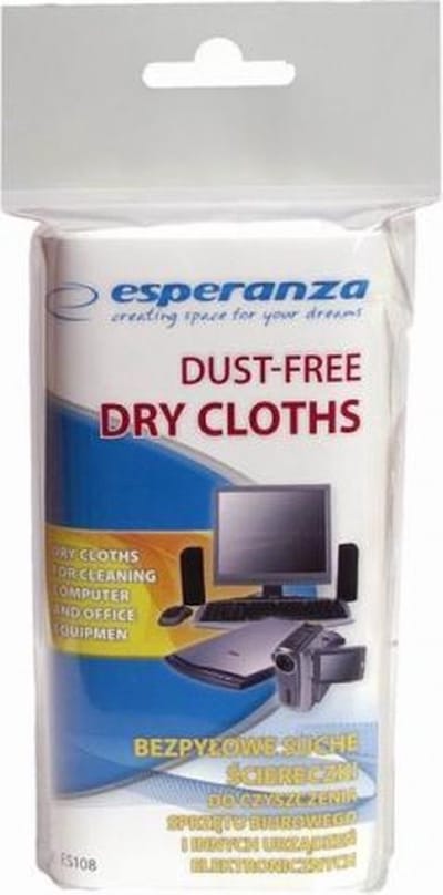 Esperanza Droge Microfiber Microvezel Schoonmaakdoekjes Reinigingsdoekjes Beeldscherm Lens Bril Doekjes| 24 Stuks | Dust-Free | Antistatisch