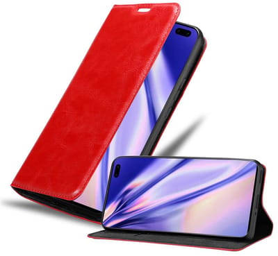 Cadorabo Hoesje geschikt voor Honor 30 PRO in APPEL ROOD - Beschermhoes met magnetische sluiting, standfunctie en kaartvakje Book Case Cover Etui