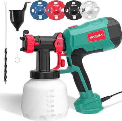 Professioneel Verfpistool – Verfspuiten Electrisch – Accu – 4 Spuitmonden – 1.2L Reservoir – Eenvoudig Gebruik – 600W