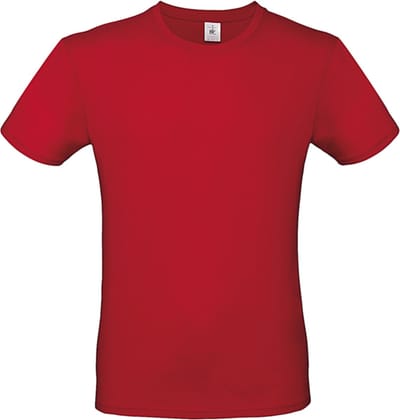 Classic E150 T-shirt B&C Collectie Rood Maat XL