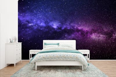 Behang - Fotobehang Sterrenhemel - Nacht - Ruimte - Breedte 400 cm x hoogte 240 cm