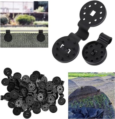 Robuste kunststof clips voor het bevestigen van schaduwdoek - 100 stuks, ideaal voor tuin en buitengebruik