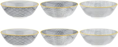 Kom PATTERN Ø21cm - 6 stuks - Eclipse