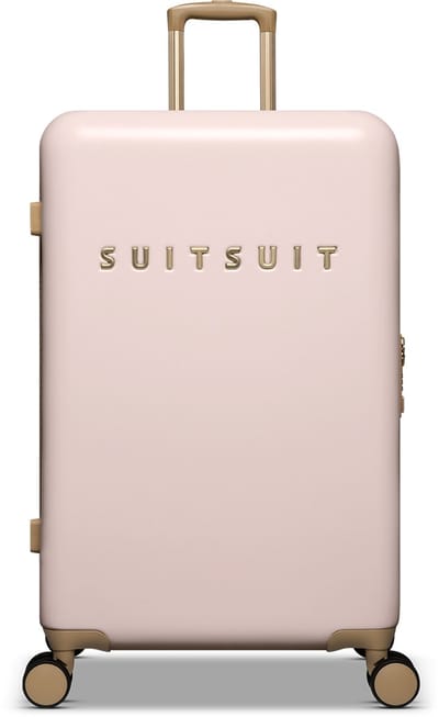 SUITSUIT Reiskoffer 66x43x24 - Reiskoffer met wielen - Lichtgewicht koffer - Veilig TSA cijferslot - 59L koffer inhoud - Fusion Reiskoffers Rose Pearl - Roze