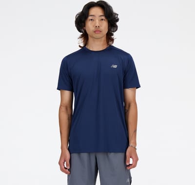 New Balance Sport Essential T-Shirt Heren Sportshirt - NAVY