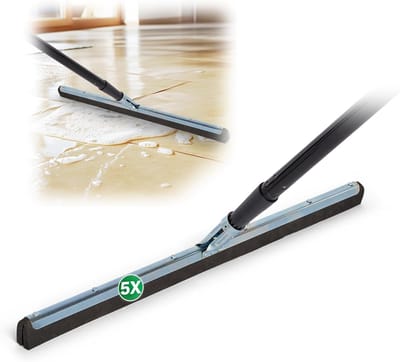 Novaliv 5X watertrekker vloer douchewagen met 130 cm handvat douchetrekker douchevloertrekker raam professionele watertrekker raamtrekker rubberlip professionele watertrekker