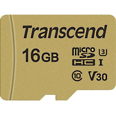Transcend 500S microSDHC UHS-3 - 16GB
