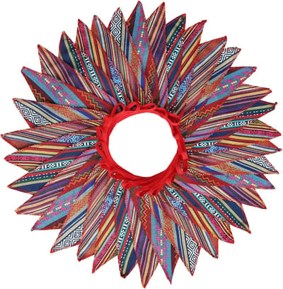 Boho Fabric Bunting - 10m Bohemian Outdoor Garland for Kids Room and Camping