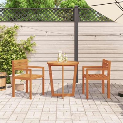 vidaXL - Tuinstoelen - 2 - st - 50x53x80 - cm - massief - acaciahout