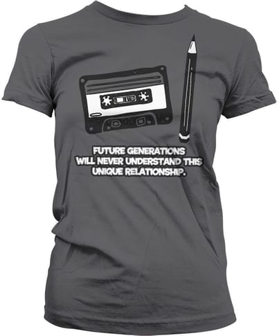 Hybris Unique Relationship Girly T-shirt voor dames, donkergrijs