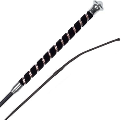 Harrys Horse Dressuurzweep 23cm Suede Handvat Zwart 140cm