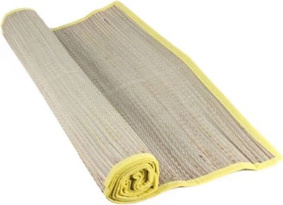 Rieten Strandmat - Oprolbare Rietmat - Geel - Ligmat Voor Buiten - 60 x 180 cm