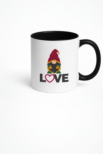 Liefde Kabouter Mok met Hart – Unieke Design Beker voor Koffie & Thee
