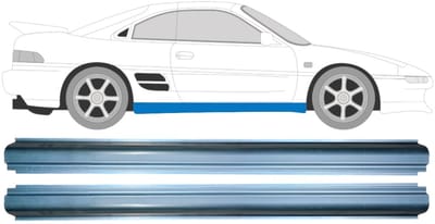 Reparatie dorpel voor Toyota MR2 1989-2000 / Links = Rechts (symmetrisch) / Set