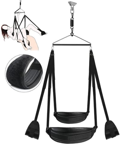 Zyrex® Sex Schommel - Sex Stoel - Bondage - Zwart - 43cm x 24cm x 11cm