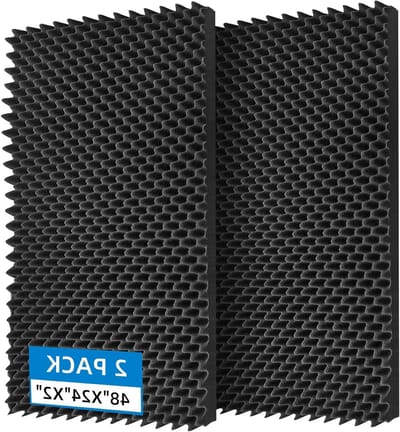 Geluidsisolatie Panel - Akoestisch Schuim - Studio Opname - 3D Ontwerp - 122x61x5 cm - Zwart