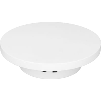 Roterende Displaystandaard 360 Graden Gemotoriseerde Roterende Displaystandaard Draaiplateau voor Kleine Productdisplay 3kg Diameter 15cm/5.9in white
