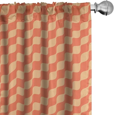 ABAKUHAUS Gordijnen – 2x75x175 cm – Mikrofaser – Verduisterend – Verbrand Oranje