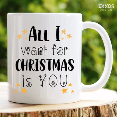 All I want is YOU mok | Mok met tekst | Grappige mok | Verjaardag cadeau | Cadeau voor man | Cadeau voor vrouw | Cadeau voor haar | Cadeau voor hem | Grappige cadeau | Thee glazen | Valentijn cadeautjes | Koffiekopjes