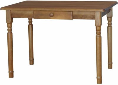 Houten eettafel - Keukentafel massief - Samen eten - Handgemaakt grenenhout - 70 x 70 cm - Eiken