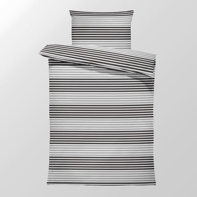 Dekbedovertrek Flanel - Winter - 1 persoon - 140 x 200 cm - Linings Grey DL