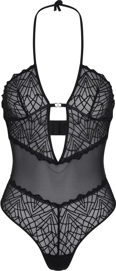 Triumph Halter Stringbody - That Night In Vegas String - Zwart / L