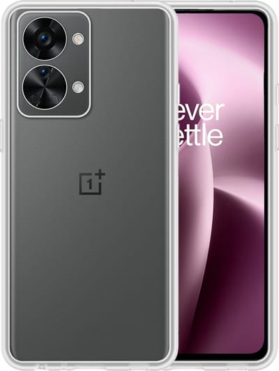 Hoesje - Geschikt voor OnePlus Nord 2T - Sterk & Shockproof - Hoes Cover - Siliconen Case - Telefoonhoesjes - Transparant