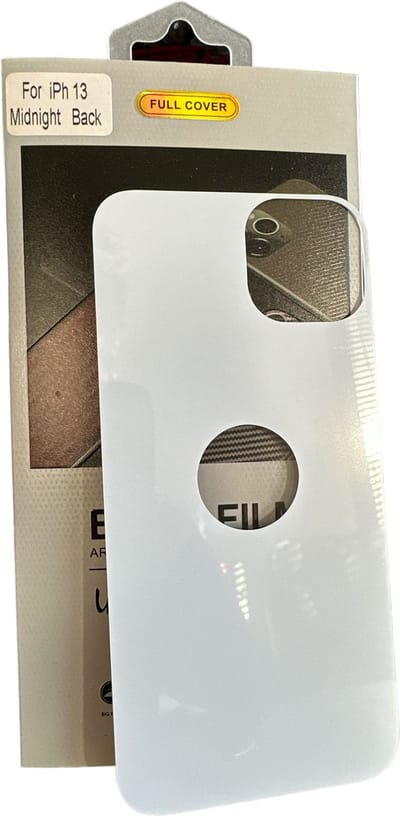 Armid Fiber Achter glas beschermer Geschikt voor: Apple iPhone 13 (Midnight Starlight) Achterkant Temper Glass Protector - Back Screen Protector