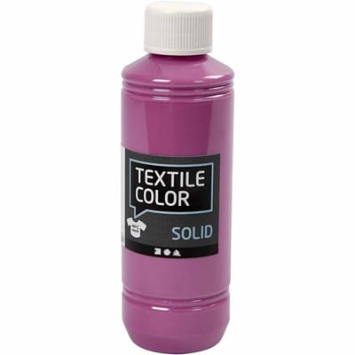Creotime Textil Solid, fuchsia, dekkend, 250 ml