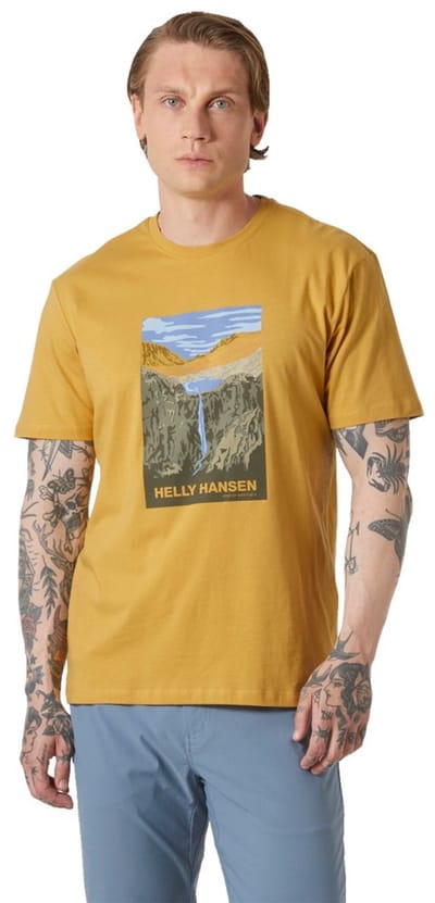 Helly Hansen Massif Graphic T-shirt Met Korte Mouwen Geel 2XL Man